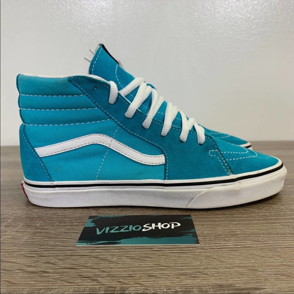 Vans - Hi Old Skool Blue White Sneakers - Youth 7 - 500714